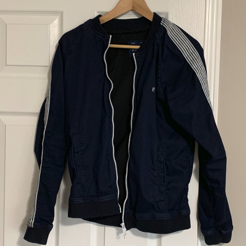 Denim jacket zara crewneck